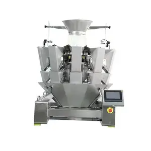 10 14 kafa otomasyon kantarı paketleme makinesi Poweder granül şeker cips tabletler için Multiweigher paketleme makinesi