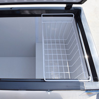 Congélateur horizontal à double température 200L 300L 500L pour supermarché, idéal pour la viande congelée