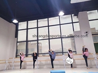 Barre de ballet de gymnastique d'intérieur réglable en hauteur barre de danse d'école d'entraînement d'adolescent vente en gros