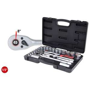 KS TOOLS-917,0728 Juego de enchufes de 1/2 ''(28 piezas)-EAN 4042146496220 JUEGOS DE TRINQUETE Y VASOS DE 1/2" - Product Image 2