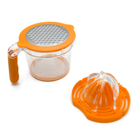 Presse-agrumes manuel pour citrons et oranges, presse-citron avec gobelet doseur intégré, râpe et séparateur d'œufs