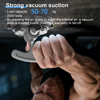 Ventosa de Vacío de Aleación de Aluminio de 4.5 Pulgadas - Mango Ergonómico en T, Liberación con un Clic, Multisuperficie para Levantar Vidrio/Muebles, Bricolaje