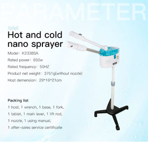 Vaporizador Facial Eléctrico 2 en 1 Frío/Caliente para Exteriores con Función de Ozono, Vaporizador Profesional - Product Image 4