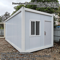 Rumah Kontainer Prefab Lepas Pasang Modular Portabel Dua Lantai untuk Perumahan/Kamp Konstruksi