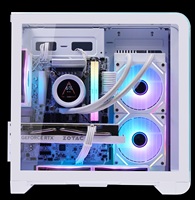 Boîtier PC panoramique avec affichage de la température et 5 emplacements pour ventilateurs pour boîtier d'ordinateur MATX ITX, cabinet de jeu