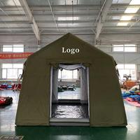 Tente de camping gonflable d'urgence pour l'installation des réfugiés, projet de secours humanitaire, approvisionnement pour les ONG