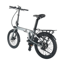 Vélo électrique pliable de qualité supérieure avec moteur de moyeu arrière 36V 350W, batterie au lithium, cadre en fibre de carbone de 15 kg, batterie amovible de 14 Ah