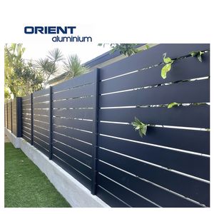 Clôture de confidentialité en métal autoportante, écran de <span class=keywords><strong>sécurité</strong></span>, bordure occultante, clôture en aluminium, installation facile, ensembles de clôtures en <span class=keywords><strong>grille</strong></span> métallique - Product Image 6