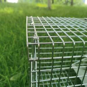 Pieghevole in metallo con gabbia di animali vivi trappola umana Catch gatto trappola gabbia per coniglio cane volpe - Product Image 5