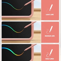 Tablette d'écriture LCD électronique pour enfants, format 8,5-10 pouces, avec mémoire, pour dessin et papeterie, thème Licorne