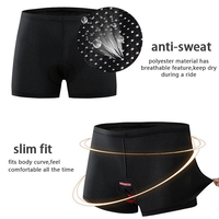 WOSAWE Sous-vêtements de cyclisme pour hommes Short de cyclisme respirant avec coussin en gel 3D à haute élasticité en silicone