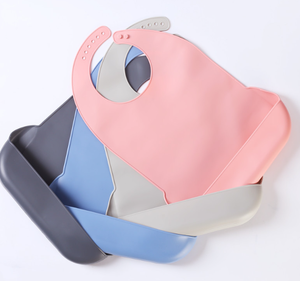 Индивидуальные высококачественные складные нагрудники для пожилых людей, регулируемые нагрудники, Моющиеся Водонепроницаемые силиконовые нагрудники для взрослых - Product Image 1