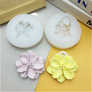 Molde de Silicona con Forma de Flor de Camelia Kelutd KLT-4101, Resistente al Calor, Apto para <span class=keywords><strong>Lavavajillas</strong></span>, 8.30x8x2.30cm, para Salida de Aire del Automóvil - Product Image 1