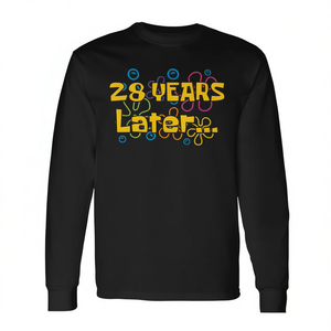 28 años después, camiseta de manga larga con diseño de meme de fiesta de cumpleaños - Product Image 2