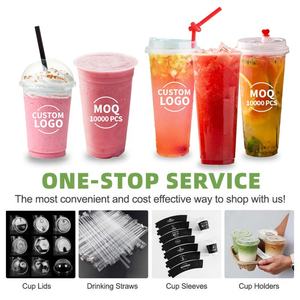 แก้วชาไข่มุกใสพิมพ์ลาย UV ขนาด 90 มม. 700 มล. พร้อมฝาปิด ผลิตจากพลาสติก PP เกรดอาหาร ใช้แล้วทิ้ง พิมพ์โลโก้ได้ - Product Image 6