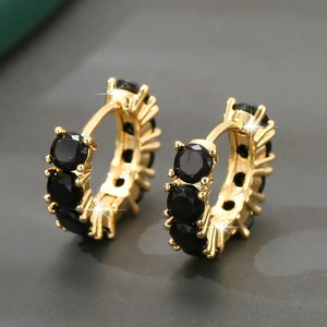 Orecchini a Cerchio Rotondi per Donne, Accessori Classici per Uso Quotidiano - Product Image 5
