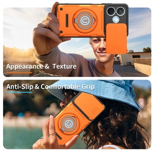Coque de téléphone antichoc à chargement magnétique sans fil avec protection d'objectif coulissant anti-chute, modèle 2026, pour <span class=keywords><strong>HONOR</strong></span> 600 LITE - Product Image 4