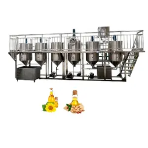 Kolza tohumu hardal ham petrol rafinerisi mısır pişirme yağ arıtma makinesi
