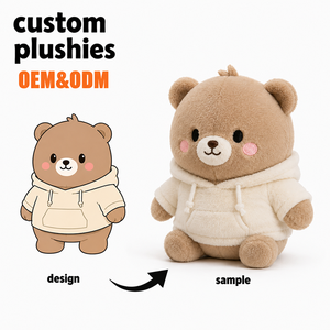 Custom Made Plush Doll Cute Animal <b>Stuffed</b> <b>Toy</b> <b>Soft</b> Plush <b>Toy</b> With High Quality Fabric and PP Cotton Filling for Kids Gift - Product Image 3