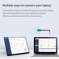 Moniteur portable ultra-fin de 13,3 pouces, FHD 1080P standard, USB C, écran tactile 10 points, LCD IPS, fréquence de rafraîchissement de 60 Hz