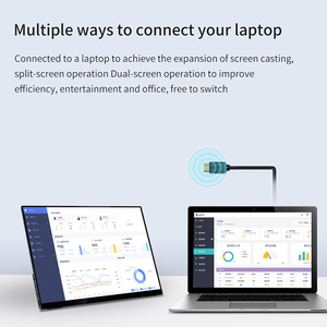Màn hình di động siêu mỏng 13.3 inch FHD 1080P chuẩn HD MI <span class=keywords><strong>USB</strong></span> C cảm ứng <span class=keywords><strong>10</strong></span> điểm LCD IPS tốc độ làm tươi 60Hz - Product Image 3