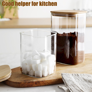 Juego de Recipientes Herméticos para Alimentos con Tapa de Bambú, Caja de Almacenamiento de Alimentos Natural y Ecológica, Recipiente para Alimentos Resistente a las Bacterias - Product Image 3