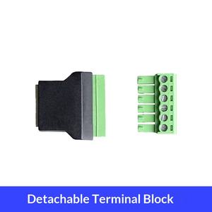 موصل شبكة RJ12 6P6C أنثى إلى محول طرفي لولبي <span class=keywords><strong>6</strong></span> سنون بدون لحام، موزع RJ12، متوفر بالجملة من المصنع - Product Image 5