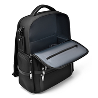 Sac à dos pour ordinateur portable en nylon de haute qualité, durable, style classique professionnel, sac de voyage unisexe avec fermeture éclair, grande capacité