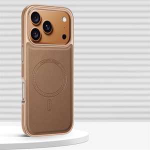 Funda de Cuero con Marco Metálico para <span class=keywords><strong>iPhone</strong></span> 17 16 15 14 <span class=keywords><strong>13</strong></span> 18 <span class=keywords><strong>Pro</strong></span> <span class=keywords><strong>Max</strong></span>, Carga Magnética Inalámbrica, Protección Antigolpes, <span class=keywords><strong>Precio</strong></span> Especial - Product Image 6