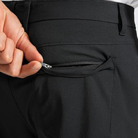 Ücretsiz Tasarım Yüksek Kaliteli Polyester Spandeks Esnek Kumaş Erkek Günlük Golf Eşofman Pantolonu Düz Kesim Eskitme Efektli 4 Yönlü Hafif