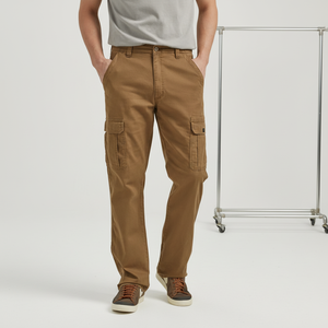 <span class=keywords><strong>Pantaloni</strong></span> Cargo Autentici da <span class=keywords><strong>Uomo</strong></span> Primaverili Casual con Vita Elastica Vestibilità Comoda Elasticizzati 98% Cotone 2% Spandex Scuro - Product Image 1