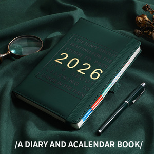 Cuốn sách lịch trình 2026 cá nhân xuyên biên giới Tiếng Anh cuốn sách lịch hàng năm 365 ngày notepad hướng dẫn hiệu quả kế hoạch hàng ngày - Product Image 5