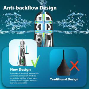 Nieuwe Elektrische Klysma Vrouwen Automatische Water Spray Vaginale Reiniging Vibrator Gay Reinigen Klysma Anale Speelgoed - Product Image 5