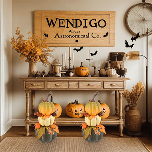 Hot Selling Artificial Pumpkin and Sunflowers Potted Plant with Maple Decoration for Thanksgiving and Valentine's Day - Product Image 2