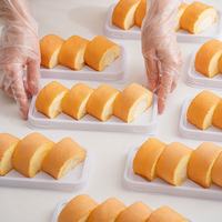 Boîtes à gâteaux rectangulaires en PET transparent de haute qualité, robustes et durables, emballage alimentaire, boîte d'emballage en plastique pour pain et desserts