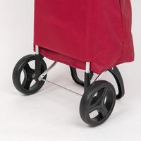 Vente en gros de sacs à roulettes d'épicerie recyclés de grande taille roses espagne chariot de courses personnalisé
