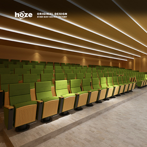 Silla de Auditorio de Diseño Moderno HOZE HS-1101-1D, de Aleación de Aluminio, Plegable, para Escuelas, Comercios, Teatros e Iglesias - Product Image 3