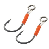 Haute Qualité 8 #   à 14 #   Hameçons assistés pour jigging vertical en eau salée avec ligne PE