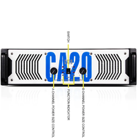 CA20 3U profesyonel güç amplifikatörü 2ch 1500W sahne performansı için konser konferans KTV parti KTV Impedance empedans Metal