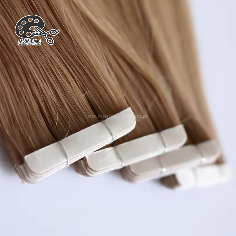 Ms.Miemie 100% Raw Real Human Hair Extensions Super Double Drawn Seamless Injection Tape Hair Invisible Natural Realistic