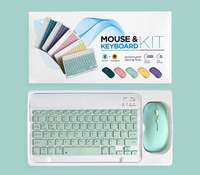 Pabrik OEM Bahasa Nirkabel Mini Keyboard Mouse Ponsel Tablet Universal Wireless Keyboard Mouse Kit