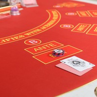 Table de jeu de poker Blackjack de luxe BBY, pieds en bois massif, structure métallique, pour 8 à 10 joueurs, divertissement personnalisé pour les clubs