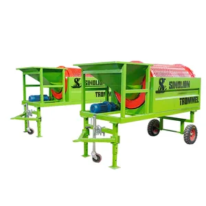 Zhengzhou Sinolion mobile rotary screen drum compost Topsoil Screener trommel screen for Farming and Gardening