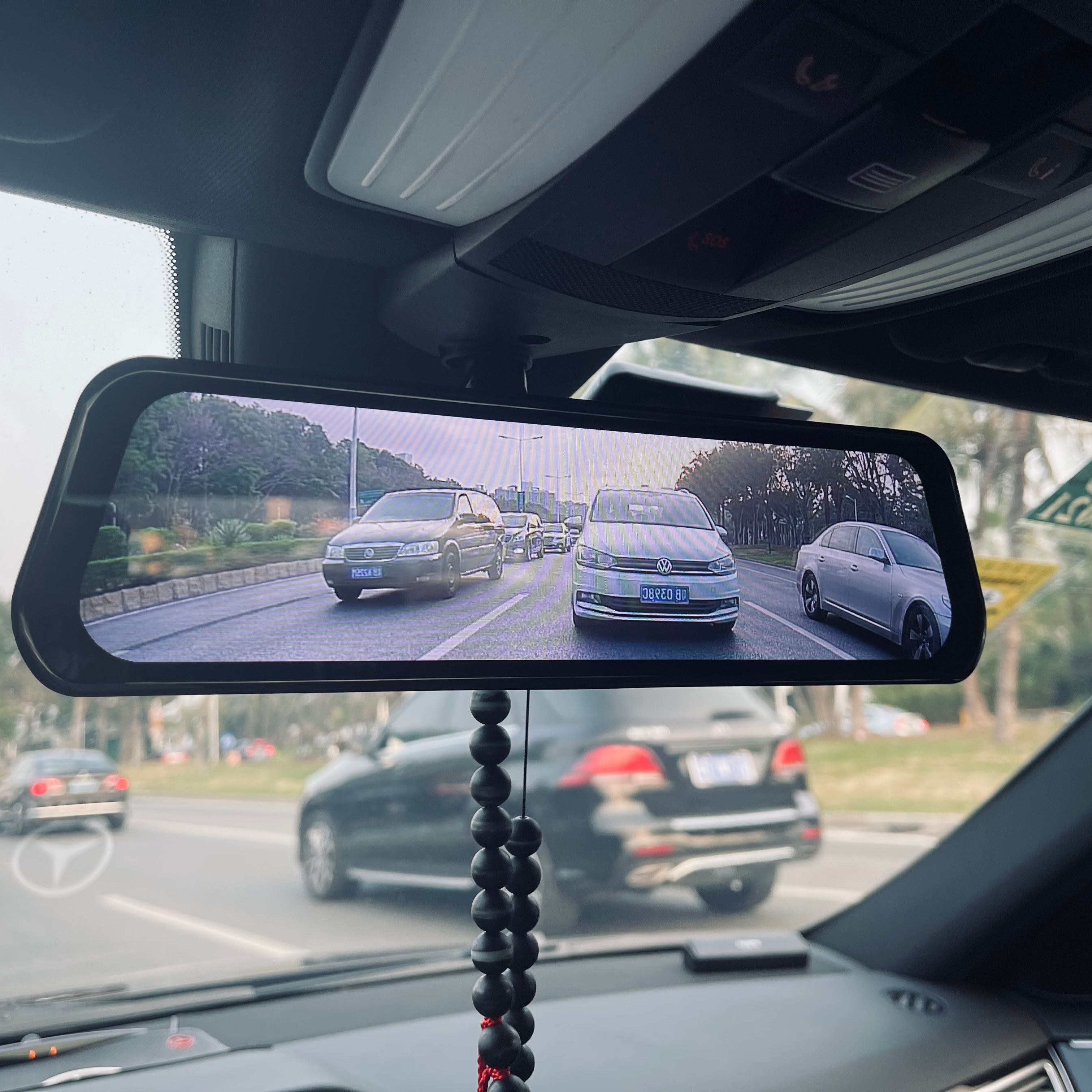 Yuxunion Nieuwste Achteruitkijkspiegel Dual Voor En Achter Dash Camera Beste Kopen met De Originele Beugel