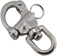 Manille à œil pivotant à dégagement rapide pour la mise en gréement de bateaux à voile, manille marine