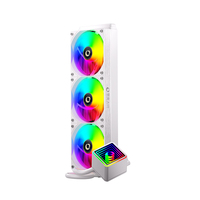 Refroidisseur liquide ARGB ZeroMaster A360mm pour PC de jeu, contrôlé par PWM, 12V, roulement fluide, dissipateur thermique en cuivre et aluminium, boîtier d'ordinateur Intel