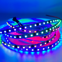Bande LED DMX Ws2811 Ws2812b DC5V 12V 30/60/144leds/m 5050 10mm 5m/rouleau RGBIC Pixel programmable adressable pour KTV