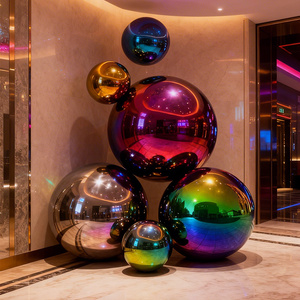 <span class=keywords><strong>Fontana</strong></span> a semisfera in acciaio inossidabile lucidato a specchio, moderna e di lusso, personalizzabile, per esterni, <span class=keywords><strong>da</strong></span> pavimento, per decorazione di parchi. - Product Image 4