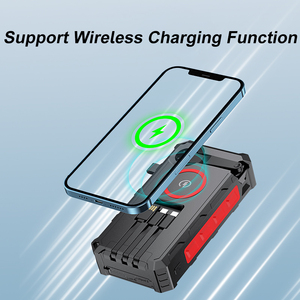 Banque d'alimentation solaire portable 3 en 1 avec câble intégré, lampe torche LED et chargeur de téléphone portable à manivelle - Product Image 6