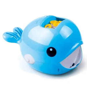2023屋外屋内ゲーム子供のおもちゃ漫画魚型自動バブルマシンクジラ石鹸バブルブロワー
